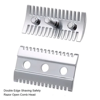 

Safety Razor Head for Shaving Razor Barber Double Edge Shaving Safety Razor Open Comb Head Professional Beard Hair Shaving Tool