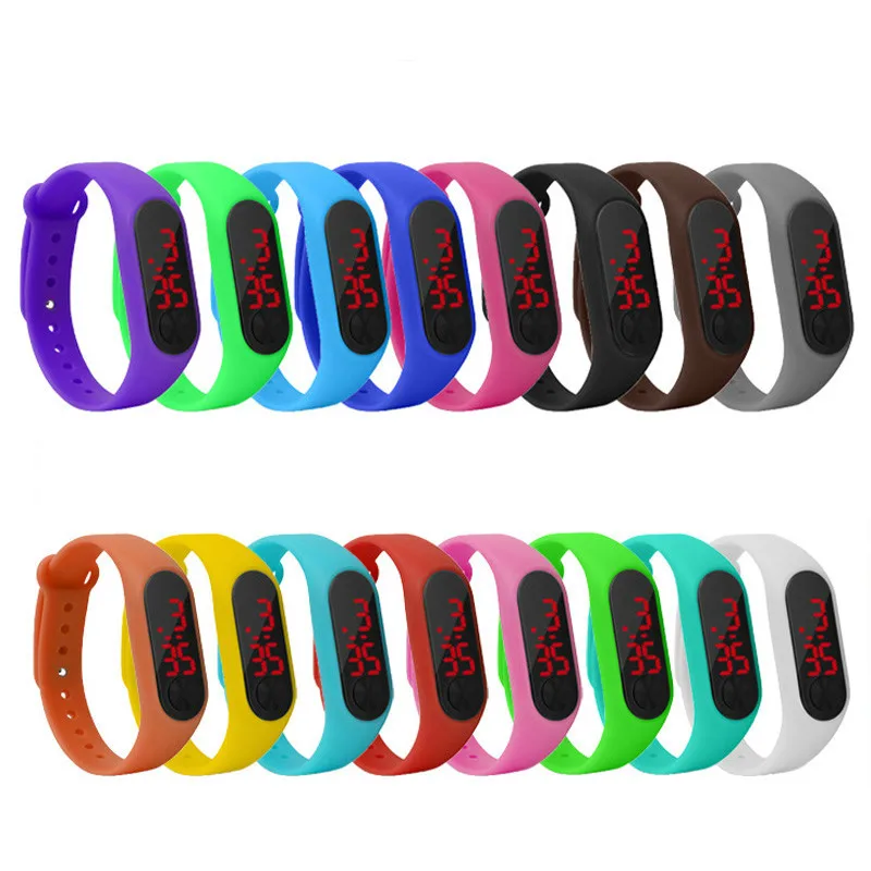 

Fashion New Superior Children's Digital Led Sport Watch Casual Silicone Children Watches Wristwatch Bracelet Relogio Masculino