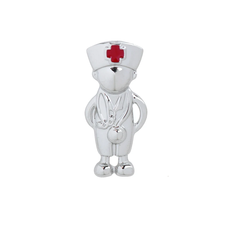 DCARZZ Doctor Pins металлическая красная эмалированная брошь в стиле панк ювелирные