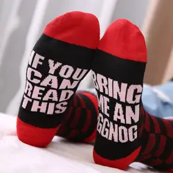 Забавный новый подарок говорящие носки "если вы можете прочесть Носки с принтом 28 цветов