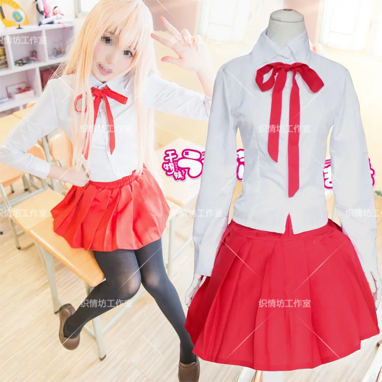 Аниме Himouto! Umaruchan Cosplay мультипликационный персонаж дома Умару Cos школьная форма