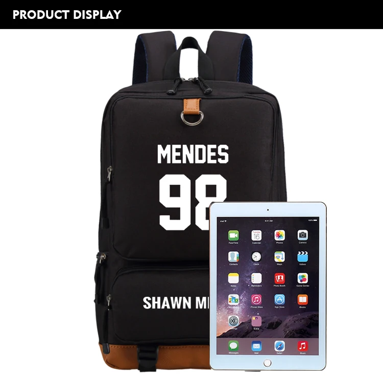 WISHOT Shawn Mendes 98 рюкзак на плечо для путешествий, школьная сумка, рюкзак для подростков, Повседневная сумка для ноутбука, рюкзак