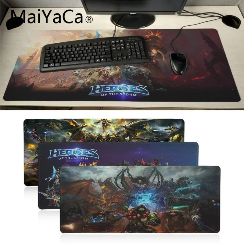 Новые поступления игровые мыши MaiYaCa для ноутбука с героями шторма коврик большой