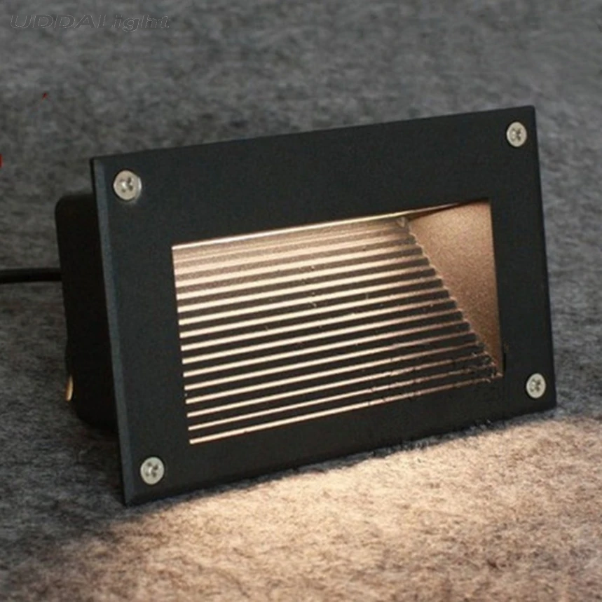 

10pcs/lot recessed 160*100mm 148*75mm led stair light 3w wall lights 5w wall lamp black/gray led stair light waterproof