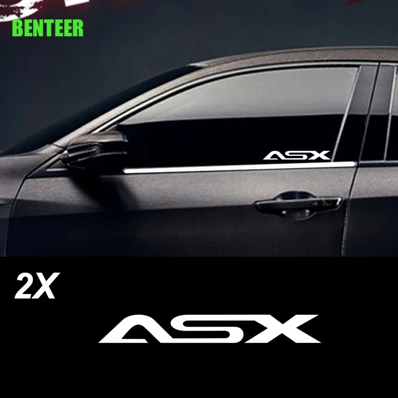 

2pcs KK car side windows sticker car exterior decoration sticker For MITSUBISHI ASX Car Accessories