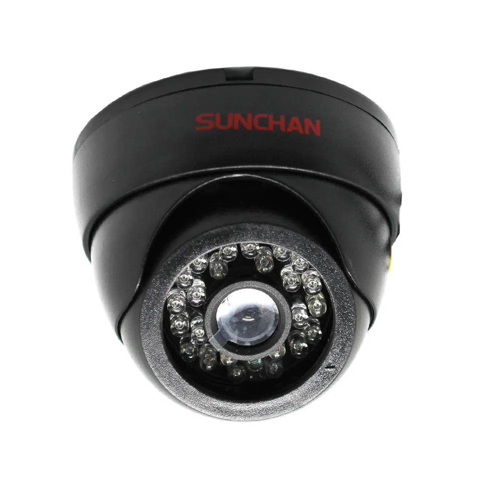 SunChan Analogue Security Camera Color CMOS 720TVL 24 IR LEDs Night