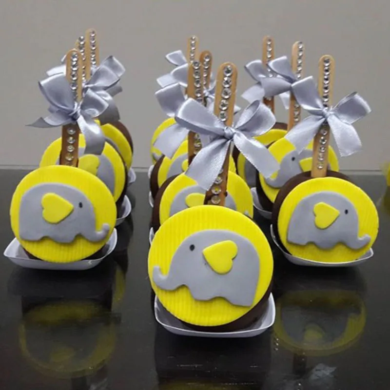 

Cartoon Animal Lovely Elephant Series Fondant Top Custom Made 3D Printed Cookie Cutter Set For Baking Tools for Cakes