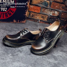 Cuculus/женские туфли-оксфорды; женские повседневные ботильоны Martin из коровьей кожи; Осенняя обувь на плоской подошве со шнуровкой; zapatos mujer