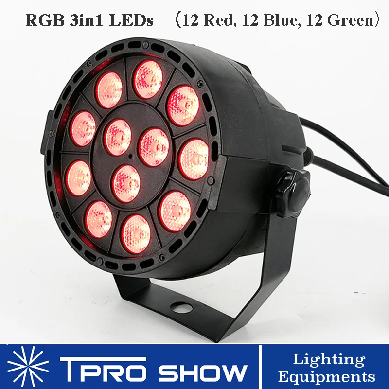 LED Par 12x3W Светодиодные сценические эффекты Светильник с изменяемым цветом RGBW и DMX 512 для диско-диджей-проектора