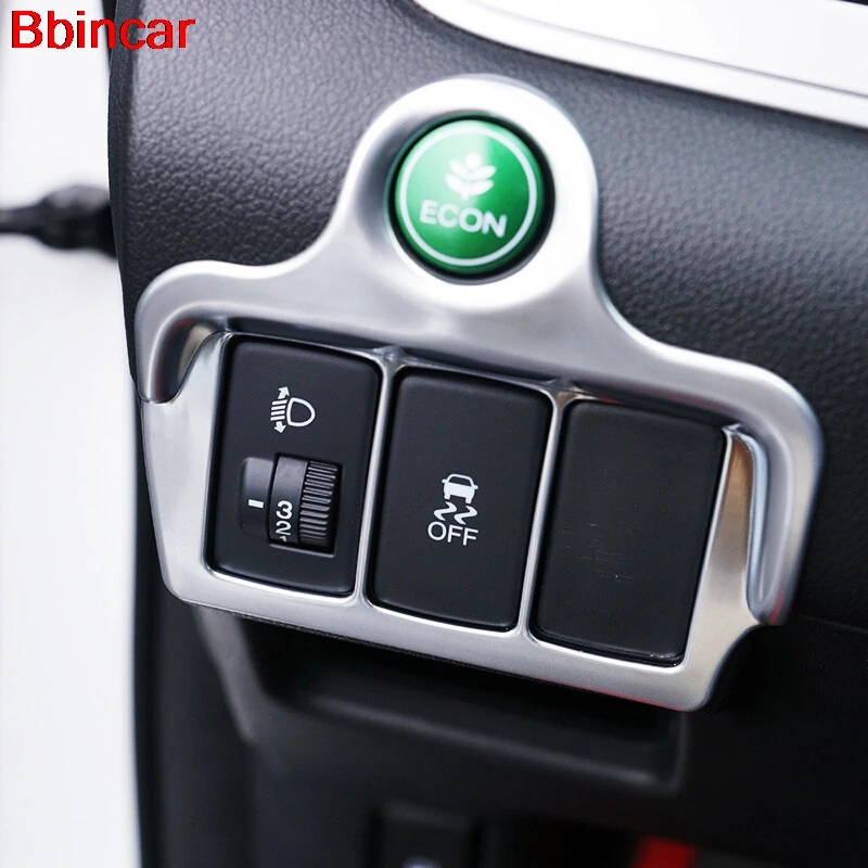 Bbincar ABS хромированный внутренний переключатель регулировки фар наклейка
