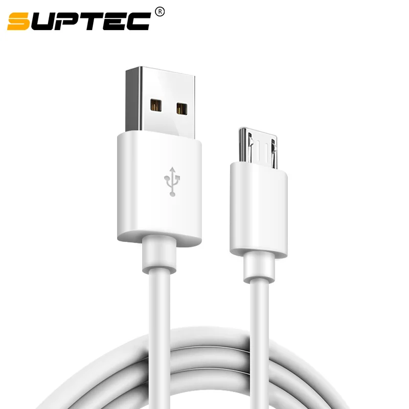 

SUPTEC 2M 3M Micro USB Cable 2A Fast Charging Data Charger Cable for Android Samsung S6 S7 Edge Xiaomi Huawei MP3 Microusb Cord