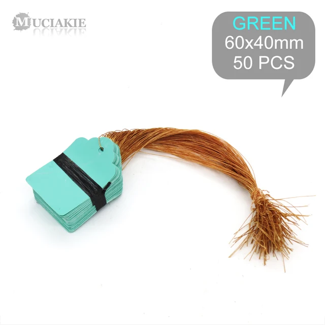 50Db 60X40 Mm Tartós Új Műanyag Kerti Növények Jelölő Zöldségek Bonsai Markerek Címkék Csíkok Függő Multicolor - Image 6