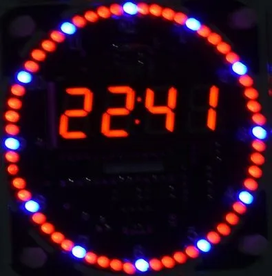 Новая версия светодио дный часы комплект электронных diy Kit DS1302 вращения 51 СКМ обучения доска
