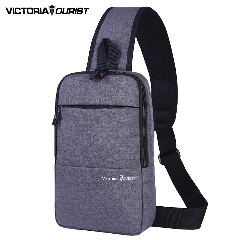 VICTORIATOURIST Messenger Bag Men Shoulder Bags Gray Casual Functional