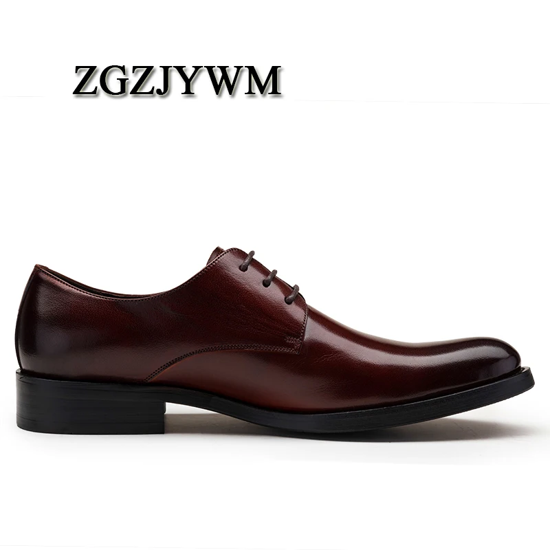 preto Genuíno Lace Zgzjywm Vermelho Do Vestido Dos Dedo vermelho up Apontado Homens Moda Casamento Negócios Preto Sapatos De Escritório Formal Couro Oxfords ffEqv