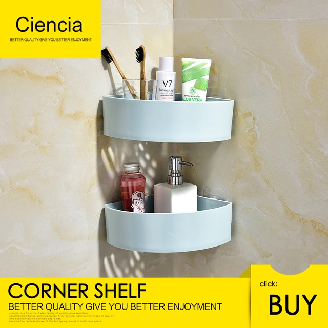 Free shipping Corner Bathroom Shelf Adhesive Corner Shower Caddy