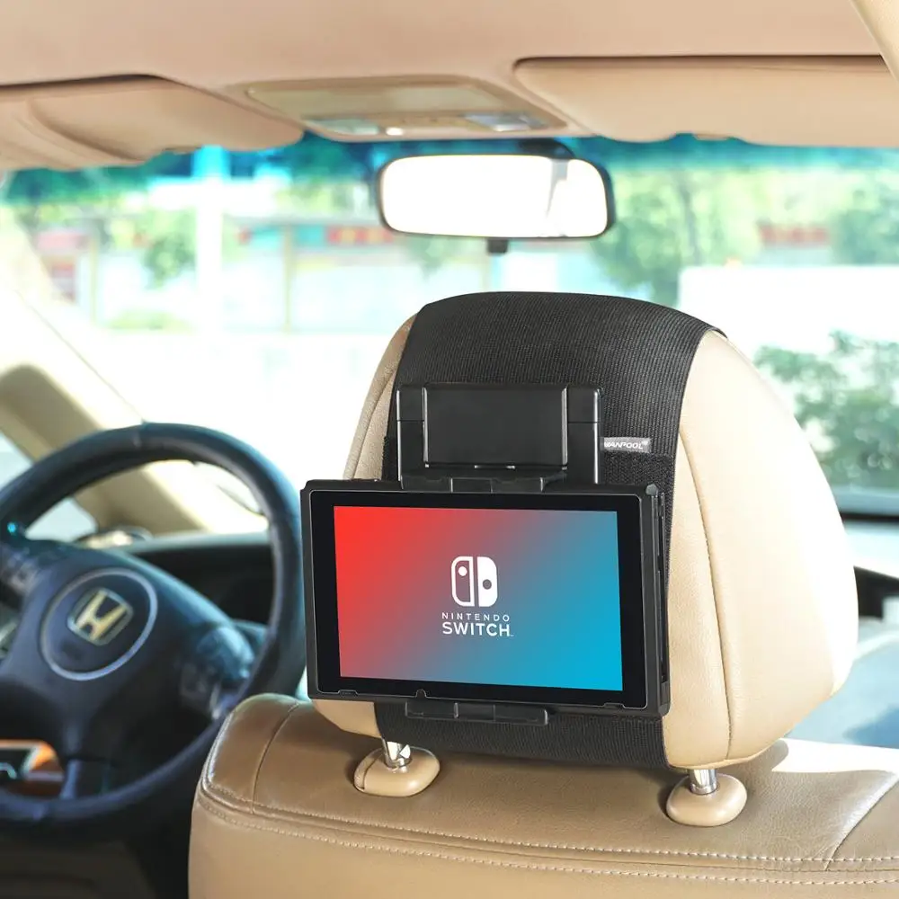 

WANPOOL Universal Car Headrest Mount Holder for Tablets Phones with 5-10.5" Screens -i Phone i Pad Air Mini, Nintendo Switch