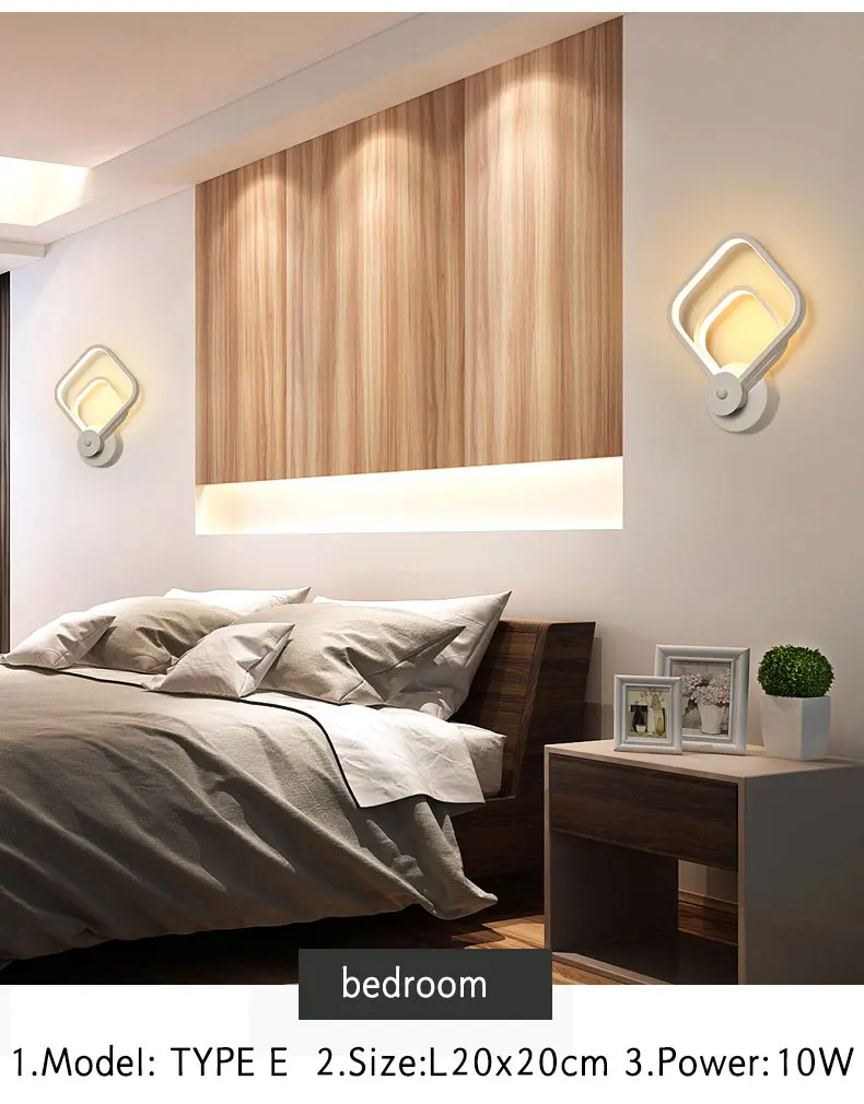 Настенный современный светодиодный настенный светильник для гостиной, спальни, прикроватной тумбочки, светильники, белый Креативный светодиодный настенный светильник, Wandlamp Lustres