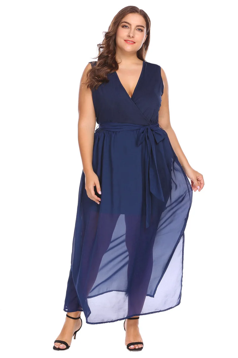 Plus size deep v neck dress Plus size deep v neck dress