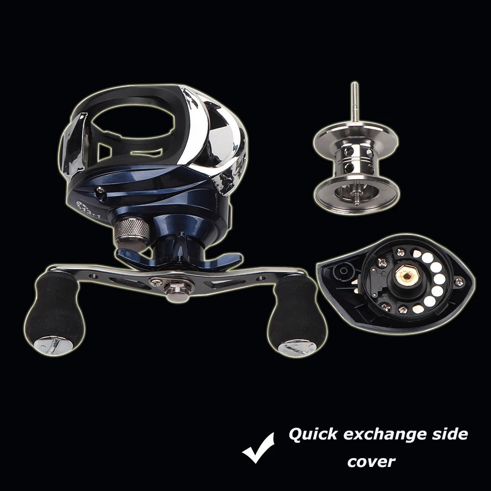 Приманка Рыболовная катушка Baitcasting Reel 13 + 1 шариковый подшипник высокая скорость 7