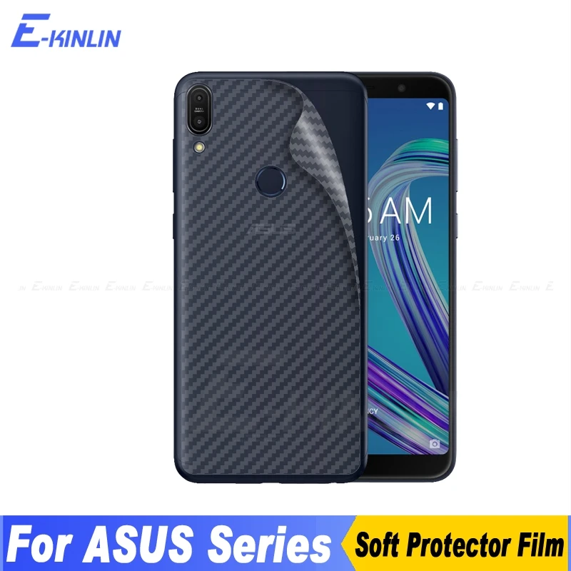 3D углеродное волокно задняя крышка протектор экрана для Asus ZenFone Max Pro Plus M1 M2 ZB602KL