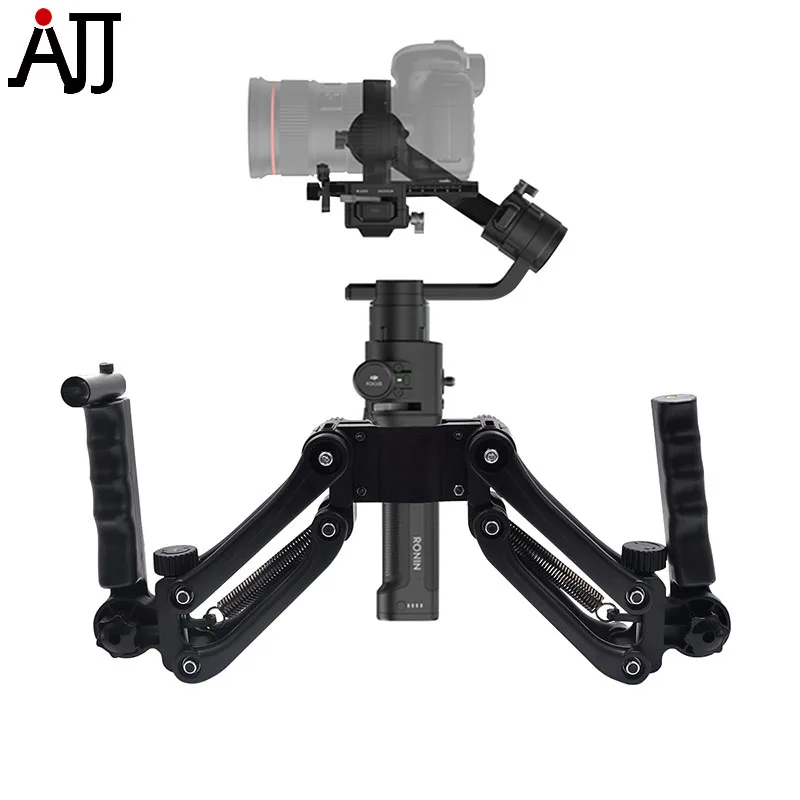 Dual Handle Grip Handheld 4th Axis Gimbal Stabilizer Extension Stand