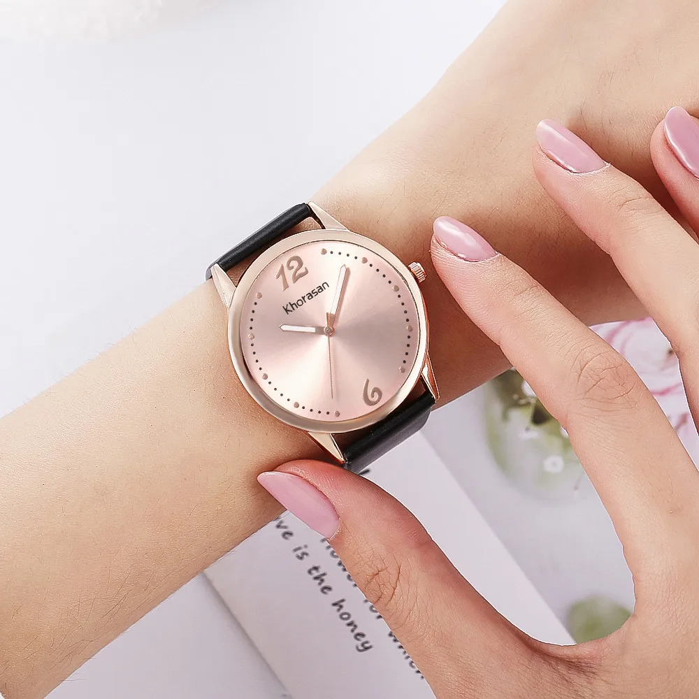

New Arrival 2019 Fashion Watches Women's Leather Synthetic Quartz Ladies Dress Wrist Watch relogio feminino Dropshipping 40Q