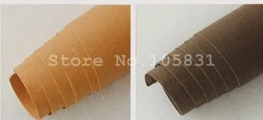 Frete grátis atacado lavável papel kraft tecido de couro retalhos diy