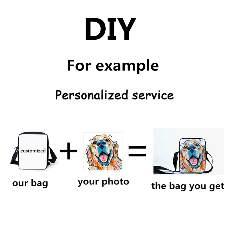  Customized ladies shoulder bag DIY photo printing Messenger bag fashion canvas handbag children's s - 32906437973