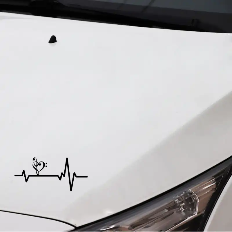 Car stickers in your desired colour Frankfurt Heart Pulse Town City Sticker Love