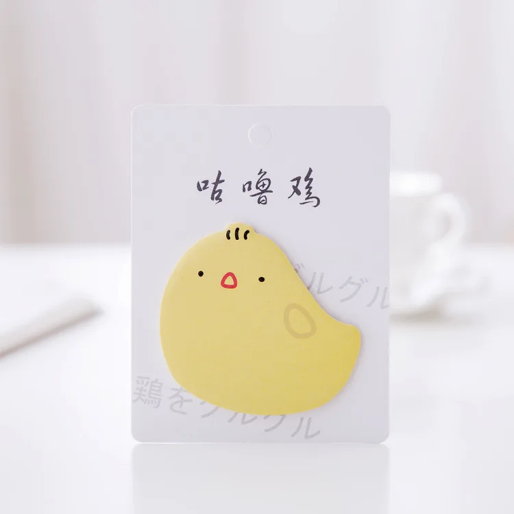Cute Chicken Творческий Kawaii блокнот для заметок аниме куриный пост милые Липкие заметки блокнот канцелярские товары Memopad индекс вкладка офисный Декор вещь - Цвет: Cute Chicken