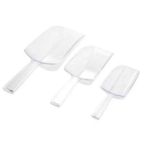 

HOT-3 piece Pallet Ice scraper shape plastic scoop - Transparent