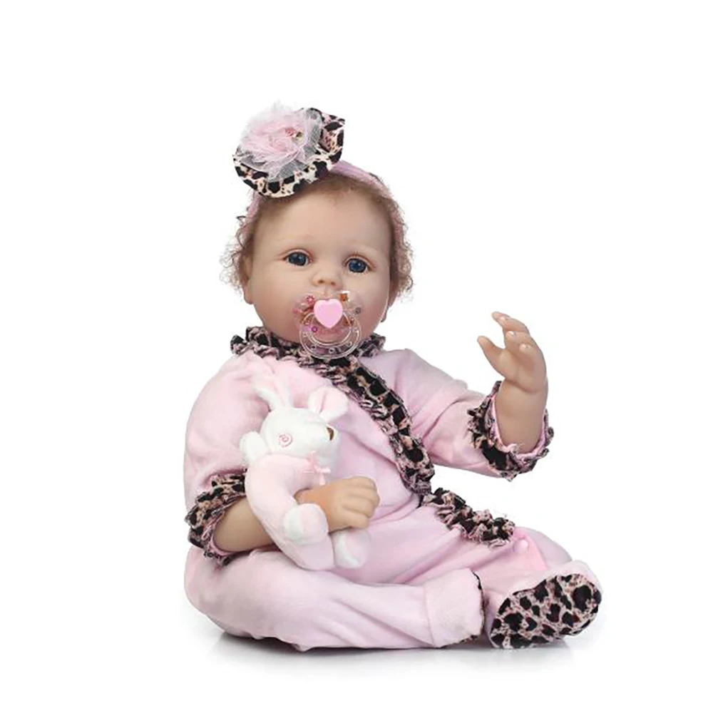 

55cm Soft Silicone Reborn Dolls Baby Realistic Doll Reborn Vinyl Boneca BeBe Reborn Doll For Birthday Gift Girls Brinqued Toys