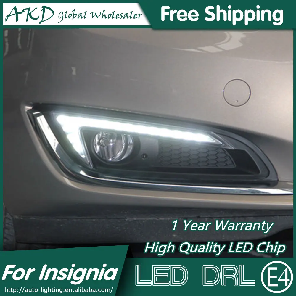

AKD Car Styling LED Fog Lamp for Opel Insignia DRL 2014-2016 Signal LED Daytime Running Light Fog Light Parking Accessories