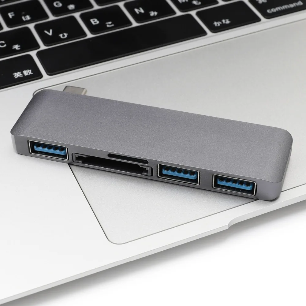USB C концентратор type-c для нескольких портов USB 3,0 USB3.0 концентратор с SD TF кард-ридером для Macbook Pro 12 13 15 16 iPad Pro