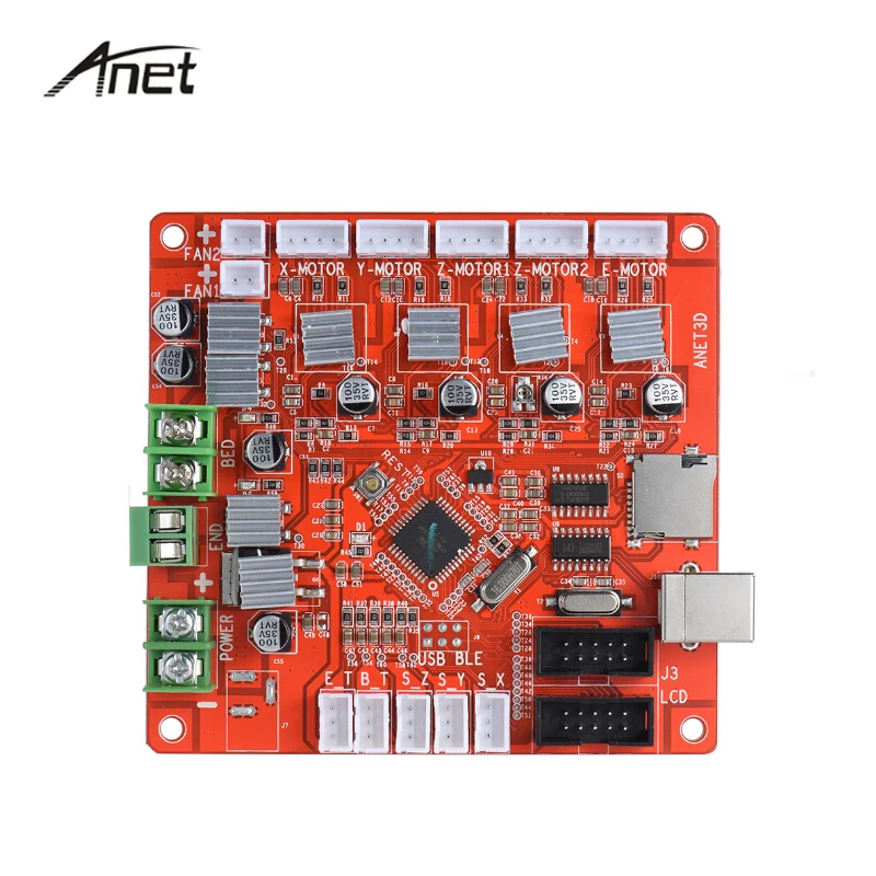 Anet Обновление версии управления Лер Материнская плата управления переключатель для Anet A6 A8 3D настольный принтер RepRap Prusa i3