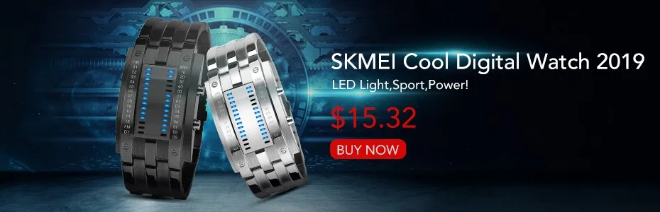 SKMEI LED модные мужские часы Элитный бренд из нержавеющей стали спортивные цифровые наручные часы 50 м Водонепроницаемость Relogio masculino 1013