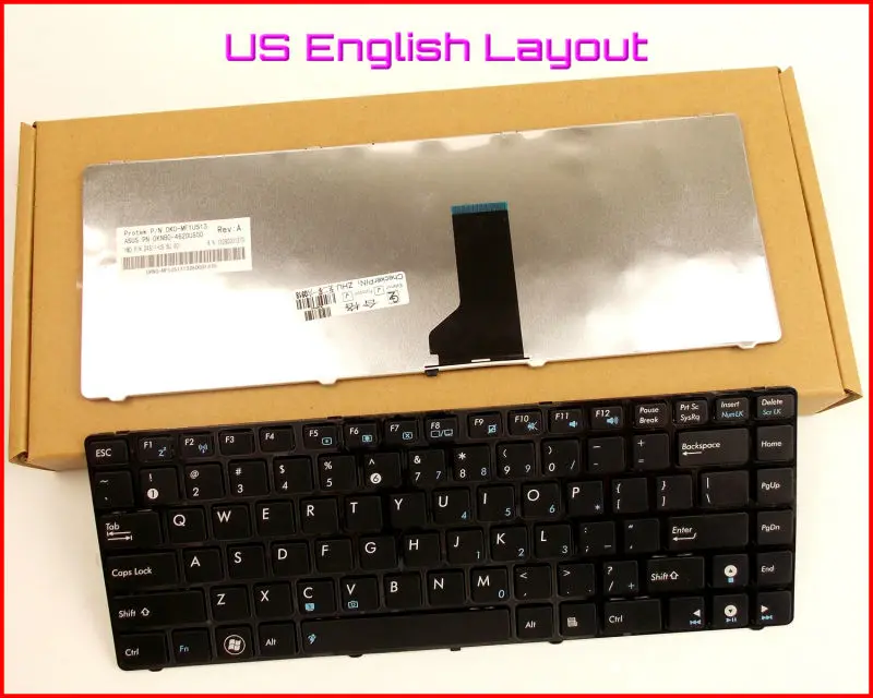 Новая клавиатура английская версия для ноутбука ASUS K43 K43BR K43BY K43TA K43TK K43U K42 K42J A42J K42F