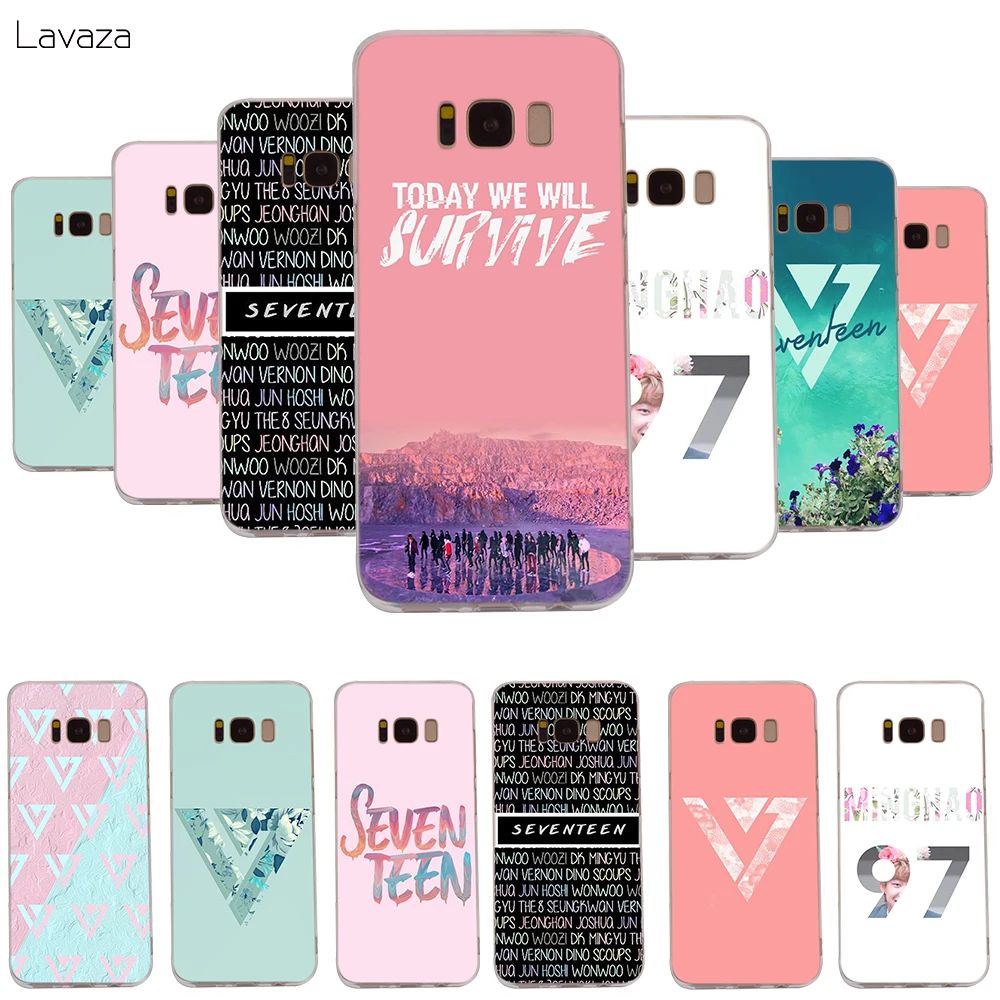 YIMAOC SEVENTEEN for Samsung Galaxy A10 A20 A30 A40 A50 A70 A2 J4 J6 J7 J8 Core Duo Note 10 Plus Soft Case |