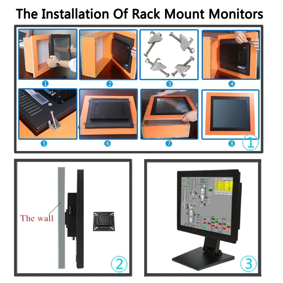 M084-RFR/Faismars 8,4 дюймов 800x600 4:3 VGA DVI HDMI сигнал портативный высокая чувствительность четыре/пять провода Сопротивление сенсорный монитор ПК