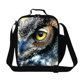 

Dispalang Fashion Kids Lunch Bags 3D Animal Printing Lunch Box For Students Owl Lunchbox Children Picnic Food Bags