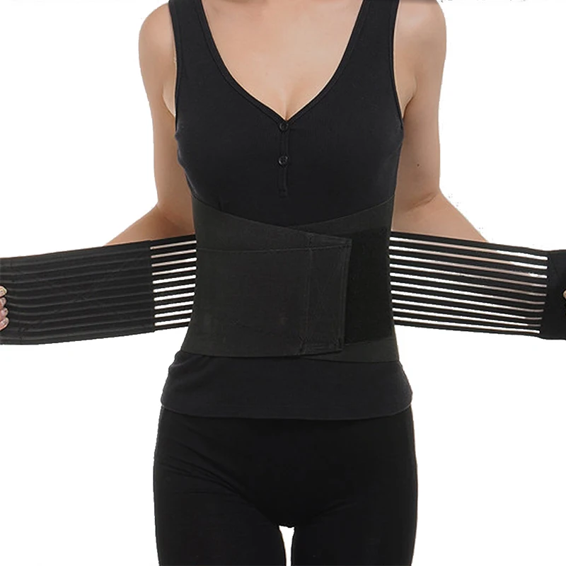Free Shipping Lumbar Elastic Back Support Belt Brace 2016 Double Pull Lumbar Spinal Braces Back Support Belt