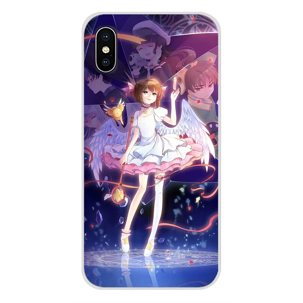 Sakura Card Captor Clow для Xiaomi Mi6 A1 5X 6X Redmi Note 5 5A 4X 4A 4 3 Plus Pro pocophone F1 аксессуары чехлы