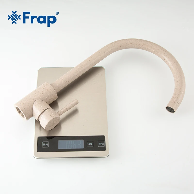 Frap Black Kitchen Faucet Stainless Steel 360