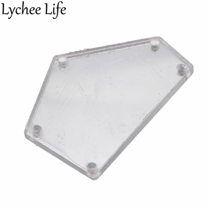 Lyhcee Life 25 шт. плоские задние зеркальные бусины акриловые 1 6x4 9 см Швейные
