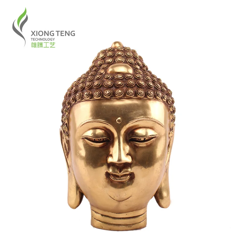 

sales Genuine Pure Copper buddha head decoration feng shui home decoration accessories buddha head decoration
