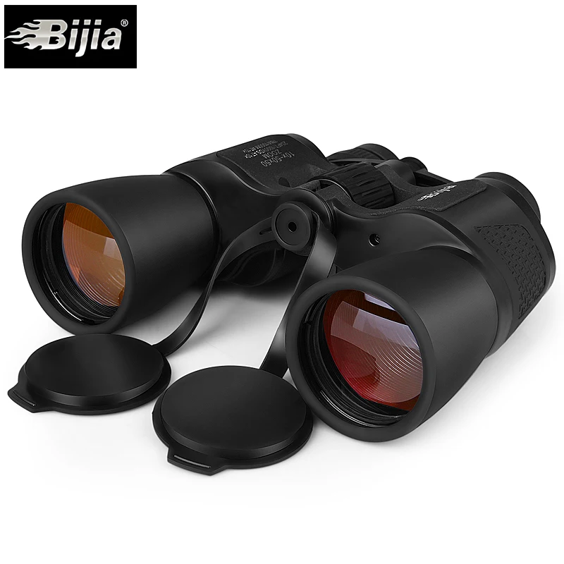 BIJIA 10 50x50 binoculars zoom amber coating spyglass