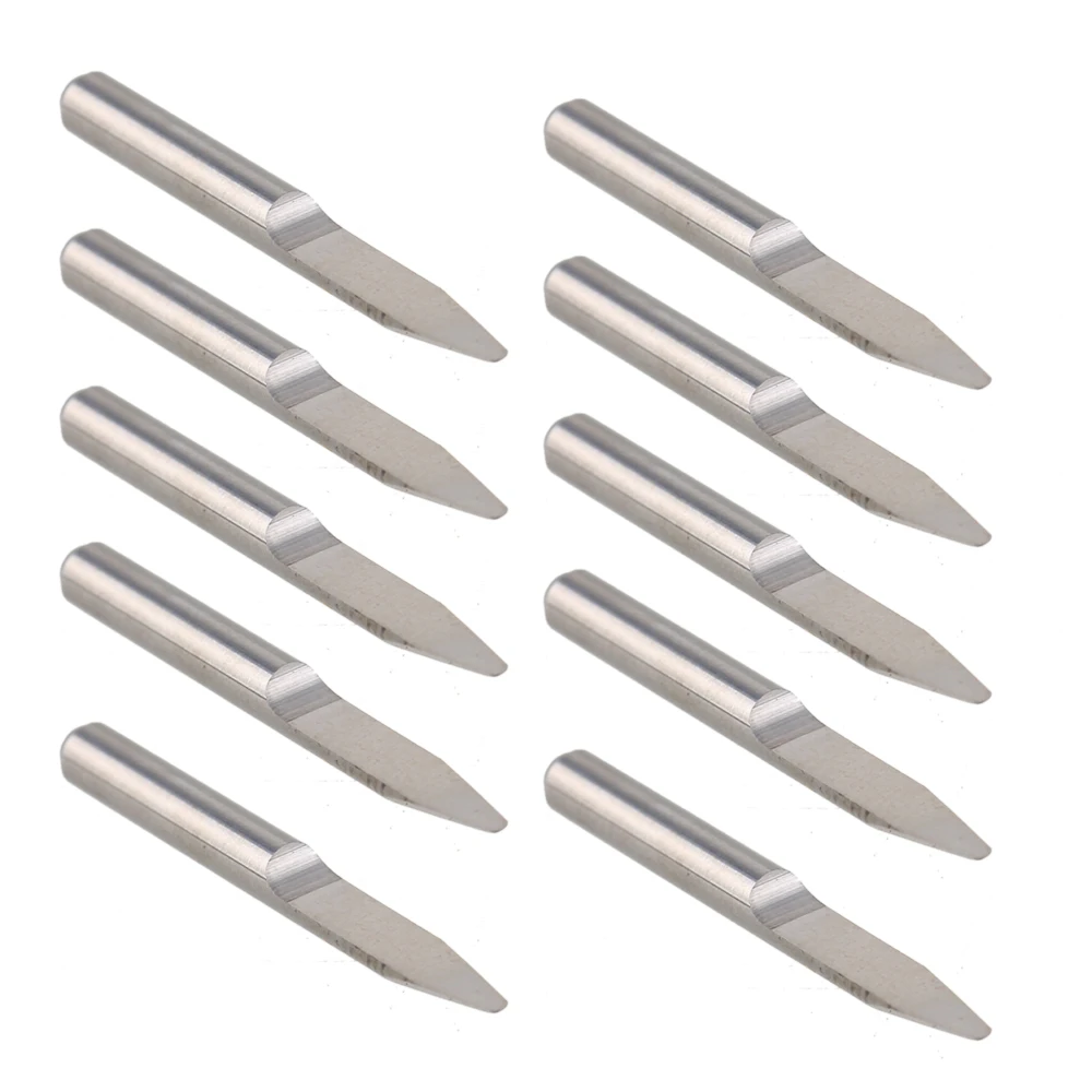 

Silver Tone Carbide Round Bottom PCB Engraving Bits CNC Router Tool 30 Degree 1.0mm Pack of 10