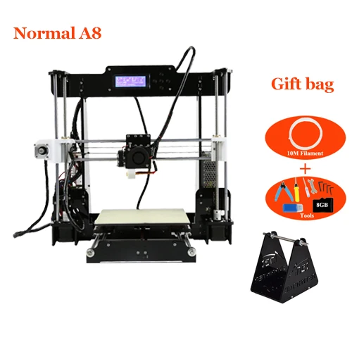 Anet A8 plus A6 авто A6 3d Принтер Высокоточный экструдер Reprap Prusa i3 3d принтер комплект DIY Impresora 3d с PLA нитью - Цвет: Normal A8 n 10m