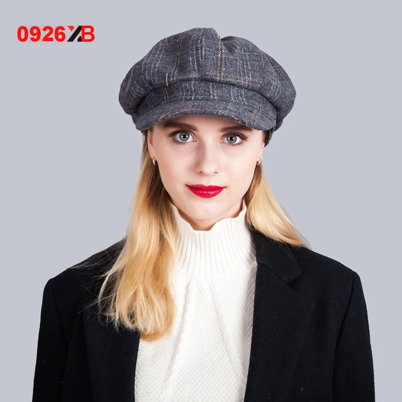 Newsboy Cap Golf Driver Hats Chauffeur Hat For Men Plaid Newsboy